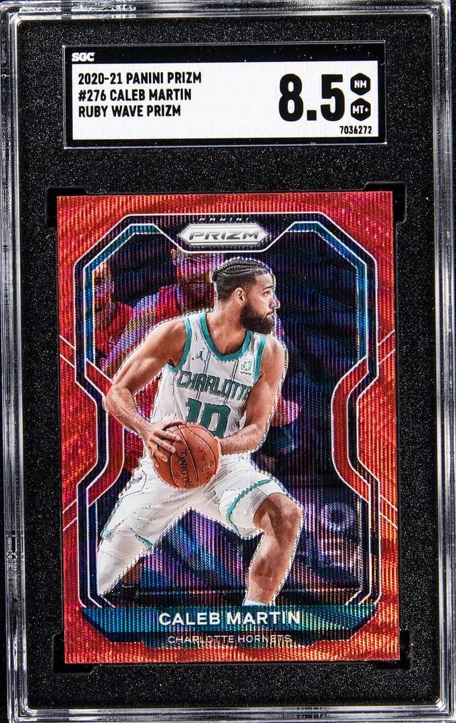 2020-21 Panini Prizm Caleb Martin Ruby Wave #276 card image