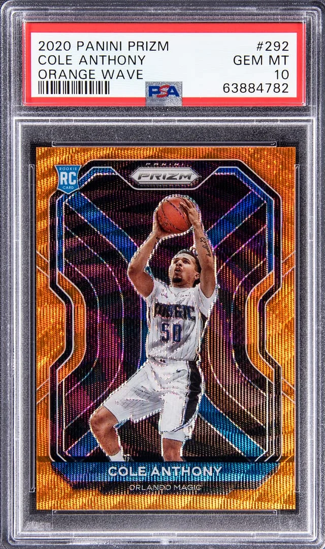 2020-21 Panini Prizm Cole Anthony Ruby Wave #292 card image