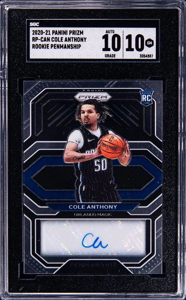 2020-21 Panini Prizm Cole Anthony Penmanship #RP-CAN card image