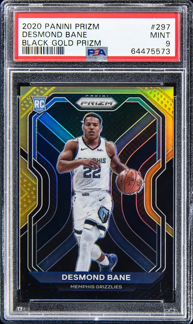 2020-21 Panini Prizm Desmond Bane Black Shimmer Prizm #297 card image