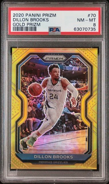 2020-21 Panini Prizm Dillon Brooks Gold Prizm #70 card image