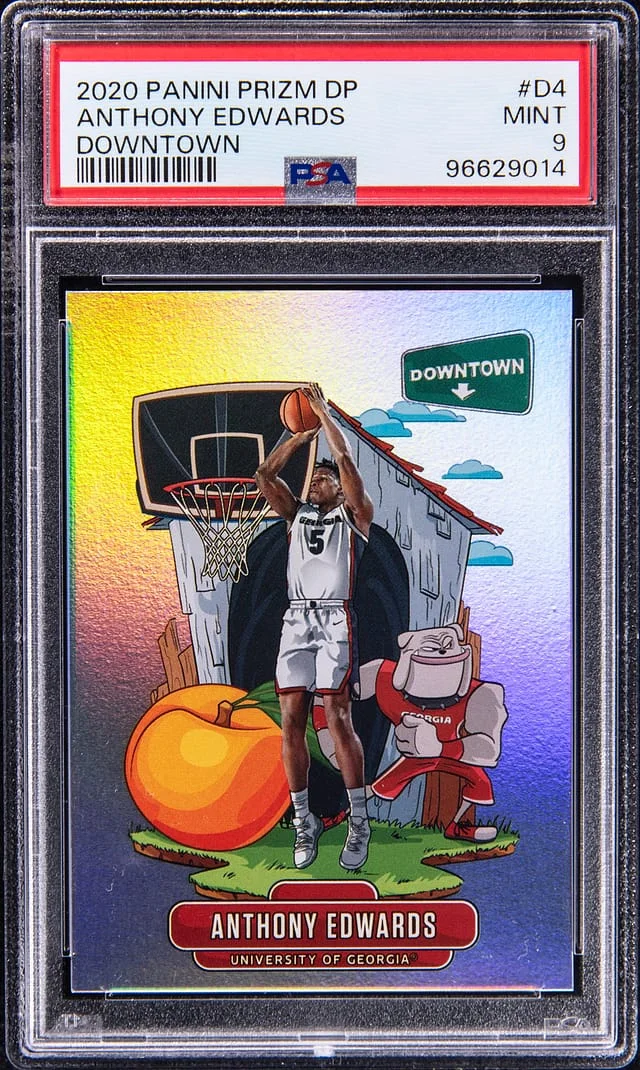 2020-21 Panini Prizm Draft Picks Anthony Edwards Downtown #D-4 card image