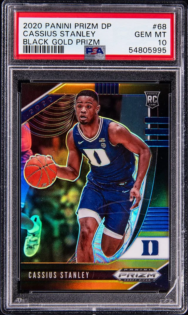 2020-21 Panini Prizm Draft Picks Cassius Stanley Black Gold Prizm #68 card image
