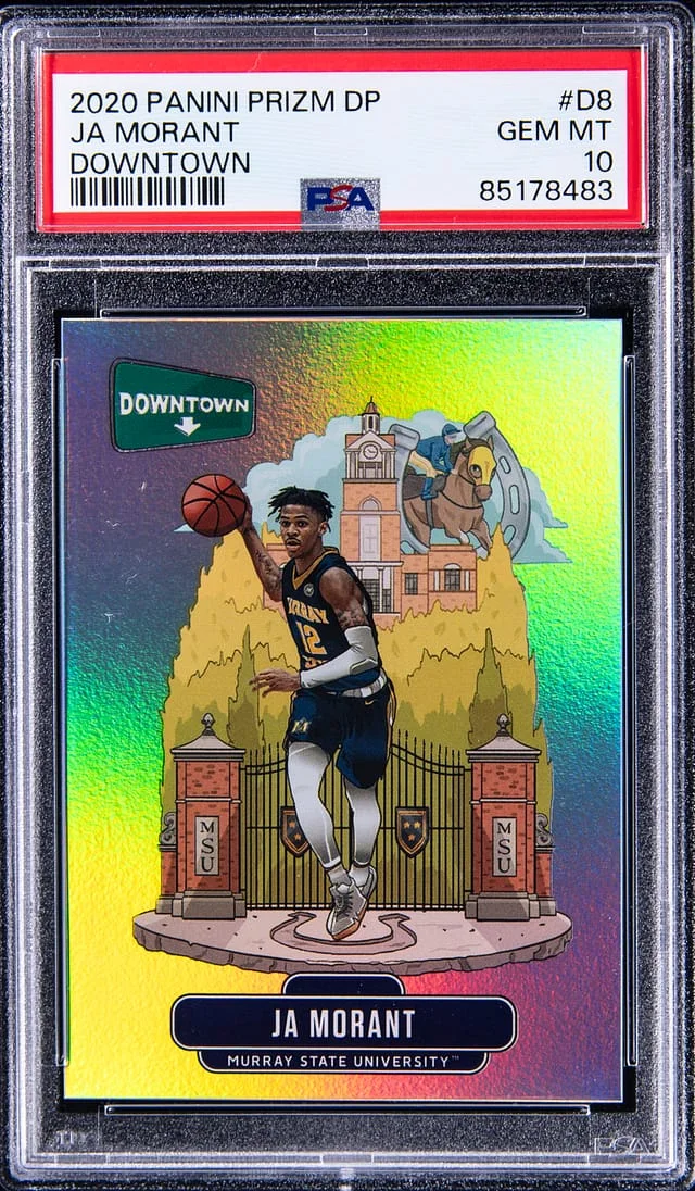 2020-21 Panini Prizm Draft Picks Ja Morant Downtown #D8 card image
