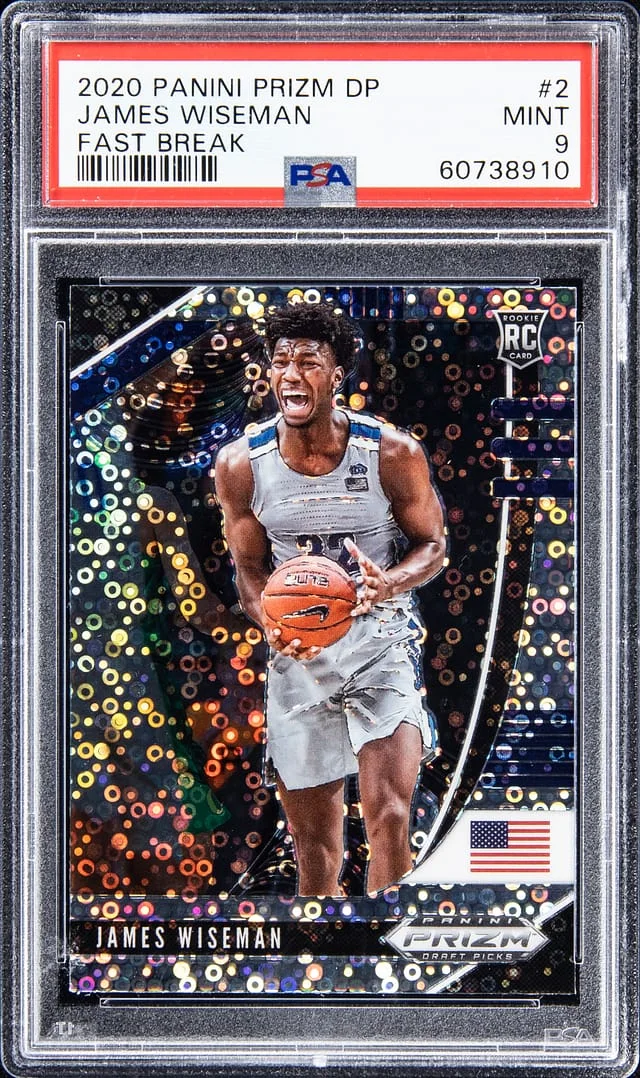 2020-21 Panini Prizm Draft Picks James Wiseman Fast Break #2 card image
