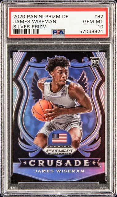 2020-21 Panini Prizm Draft Picks James Wiseman Silver Prizm #82 card image