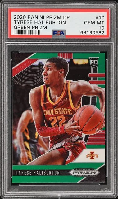 2020-21 Panini Prizm Draft Picks Tyrese Haliburton Red Ice #10 card image