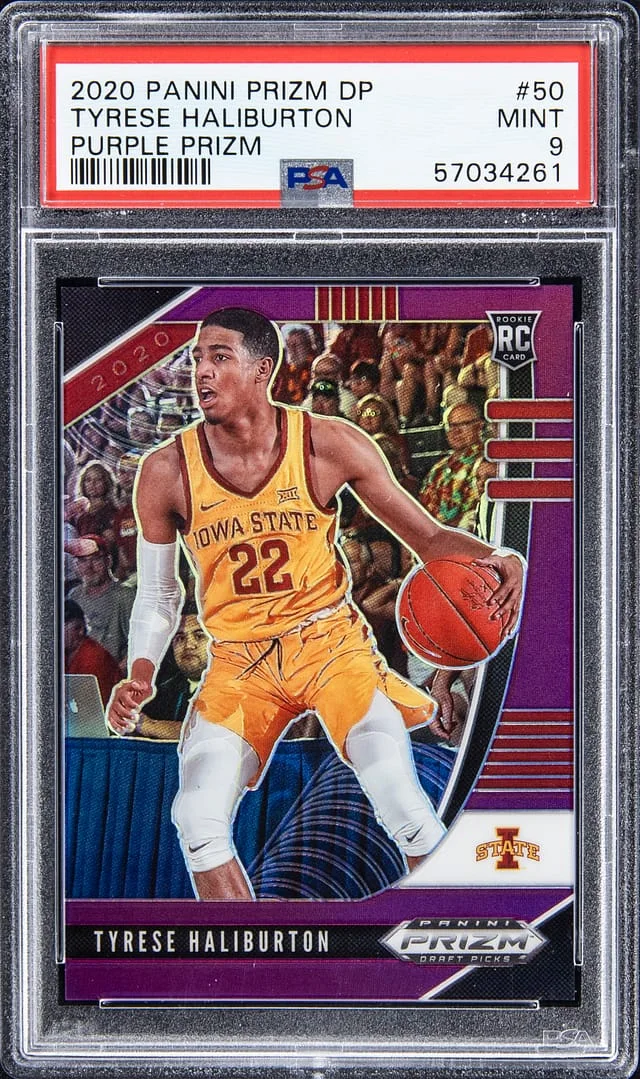 2020-21 Panini Prizm Draft Picks Tyrese Haliburton Red Ice #50 card image