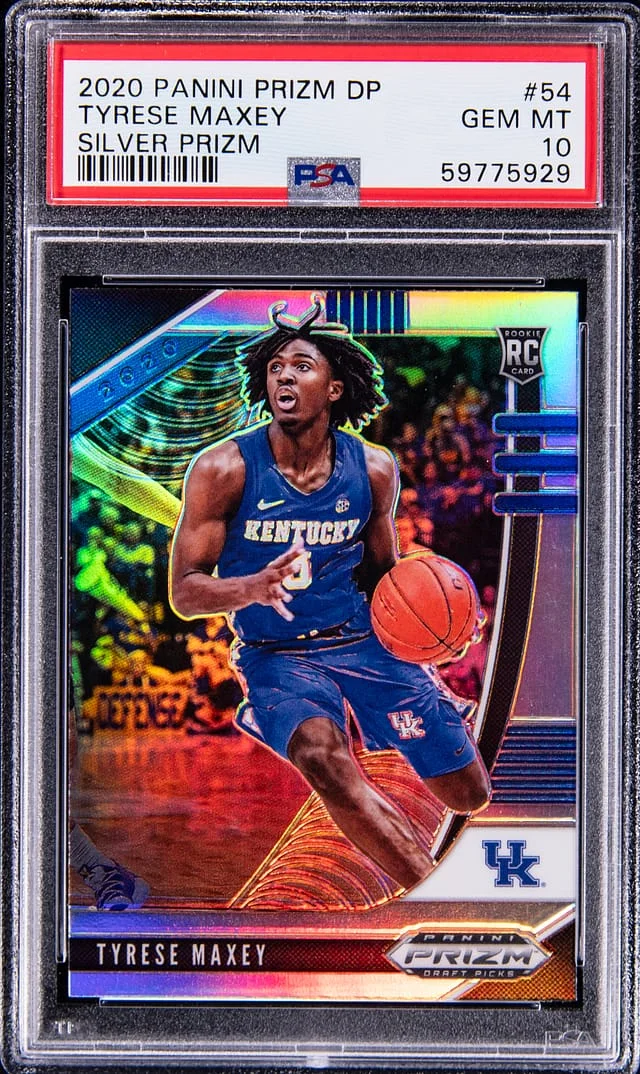 2020-21 Panini Prizm Draft Picks Tyrese Maxey Silver Prizm #54 card image