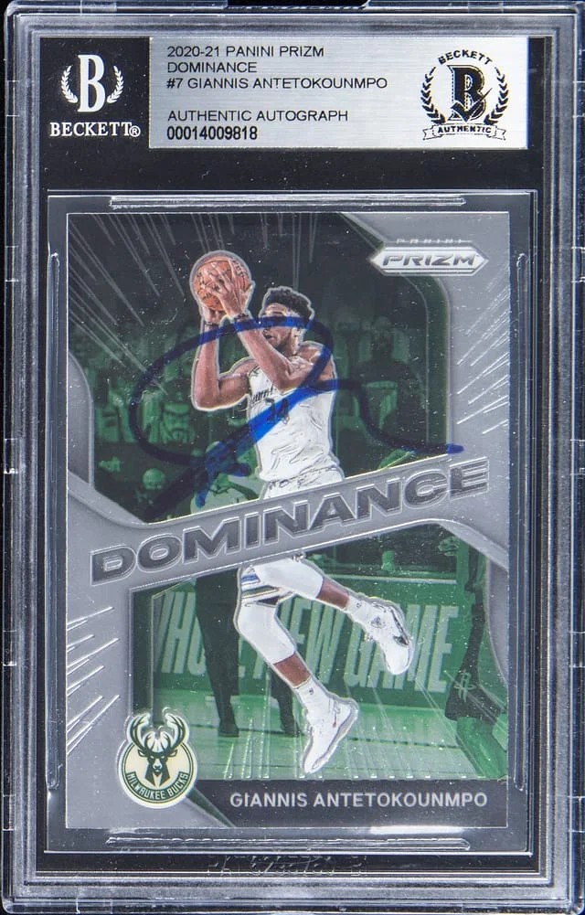 2020-21 Panini Prizm Giannis Antetokounmpo Dominance #7 card image