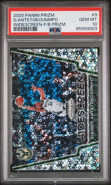 2020-21 Panini Prizm Giannis Antetokounmpo Widescreen Fast Break Prizm #9 card image