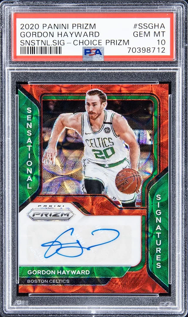 2020-21 Panini Prizm Gordon Hayward Sensational Signatures Choice #SSGHA card image