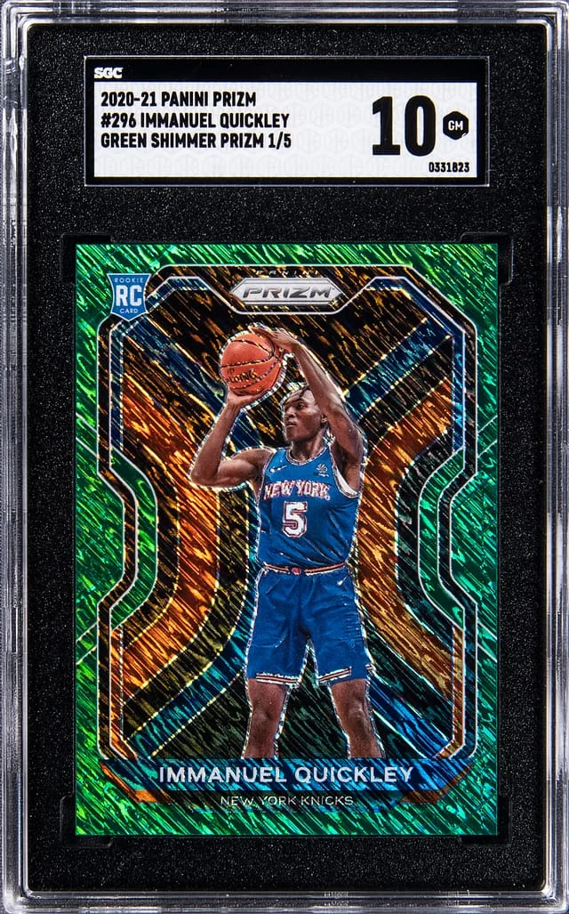 2020-21 Panini Prizm Immanuel Quickley Fast Break Prizm #296 card image