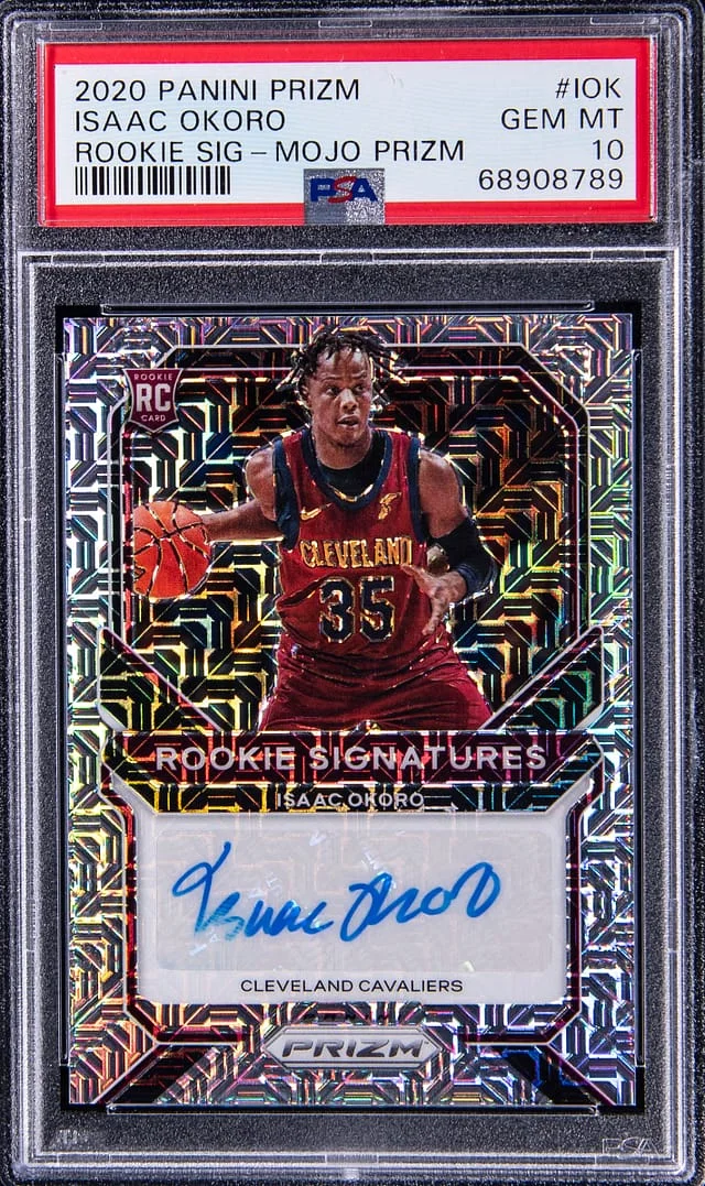 2020-21 Panini Prizm Isaac Okoro Signatures - Mojo Prizm #IOK card image