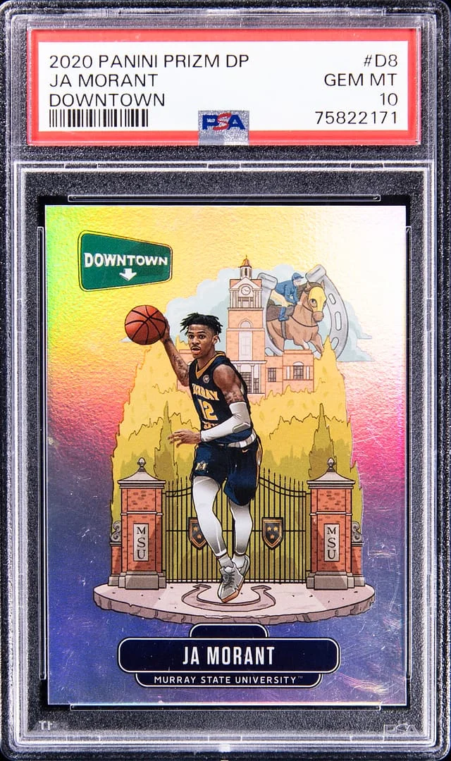 2020-21 Panini Prizm Ja Morant Downtown #D8 card image