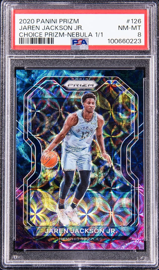 2020-21 Panini Prizm Jaren Jackson Jr. Choice Prizm Nebula #126 card image