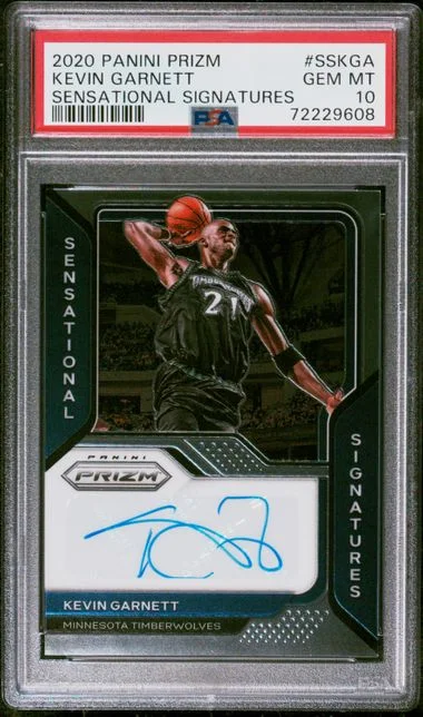 2020-21 Panini Prizm Kevin Garnett Sensational Signatures #SS-KGA card image