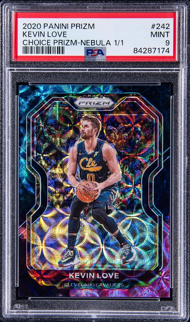 2020-21 Panini Prizm Kevin Love Nebula Choice Prizm #242 card image