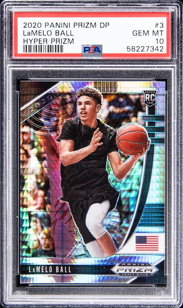 2020-21 Panini Prizm LaMelo Ball Hyper Prizm #3 card image