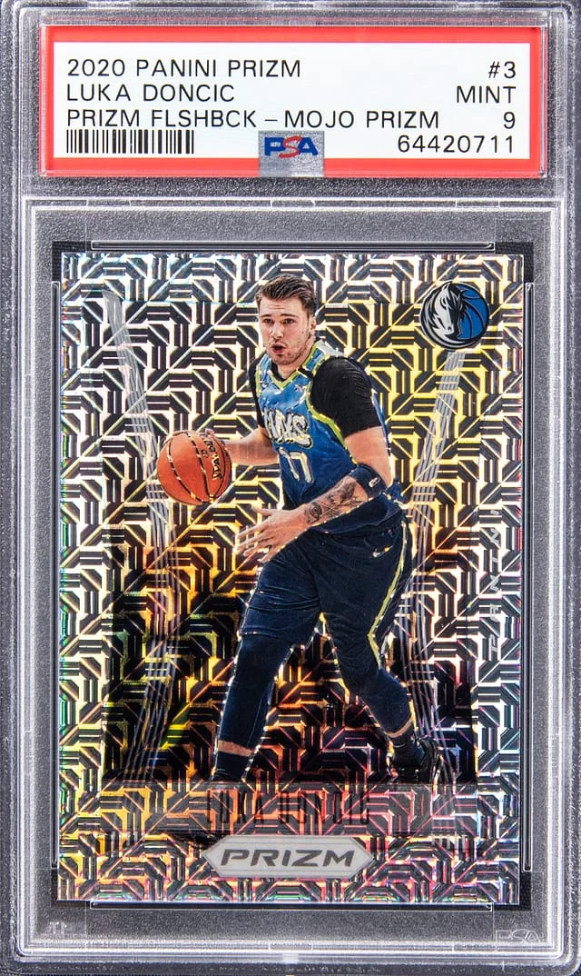 2020-21 Panini Prizm Luka Doncic Prizm Flashback Mojo Prizm #3 card image
