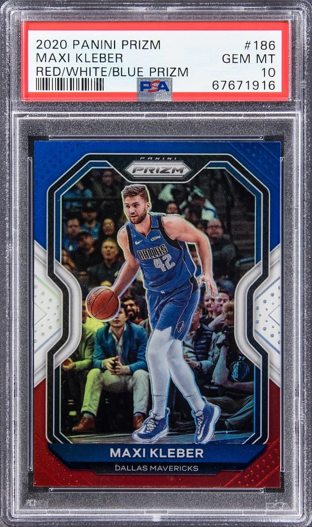 2020-21 Panini Prizm Maxi Kleber Red White and Blue Prizm #186 card image