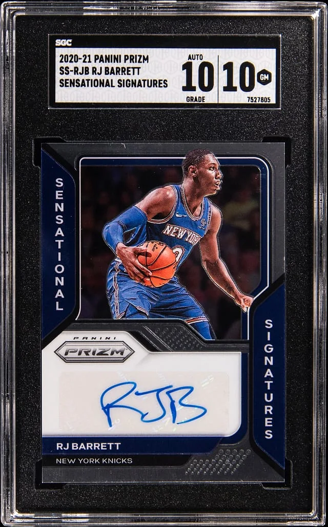 2020-21 Panini Prizm RJ Barrett Sensational Signatures #SS-RJB card image