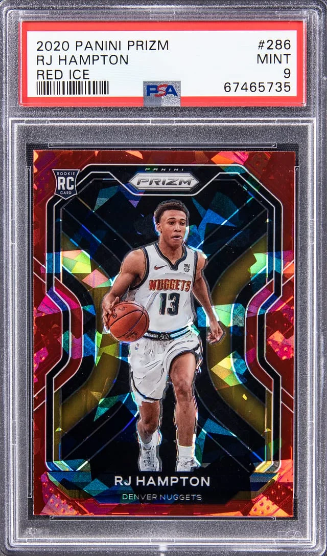 2020-21 Panini Prizm RJ Hampton Red Ice #286 card image