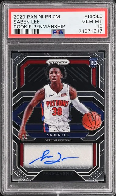 2020-21 Panini Prizm Saben Lee Penmanship #RP-SLE card image