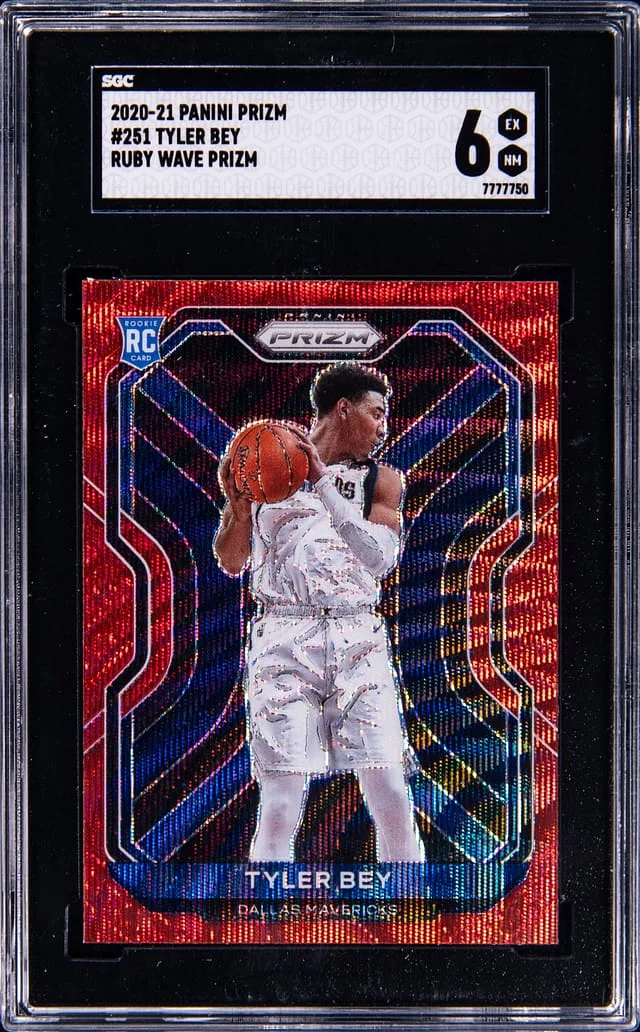 2020-21 Panini Prizm Tyler Bey Ruby Wave #251 card image