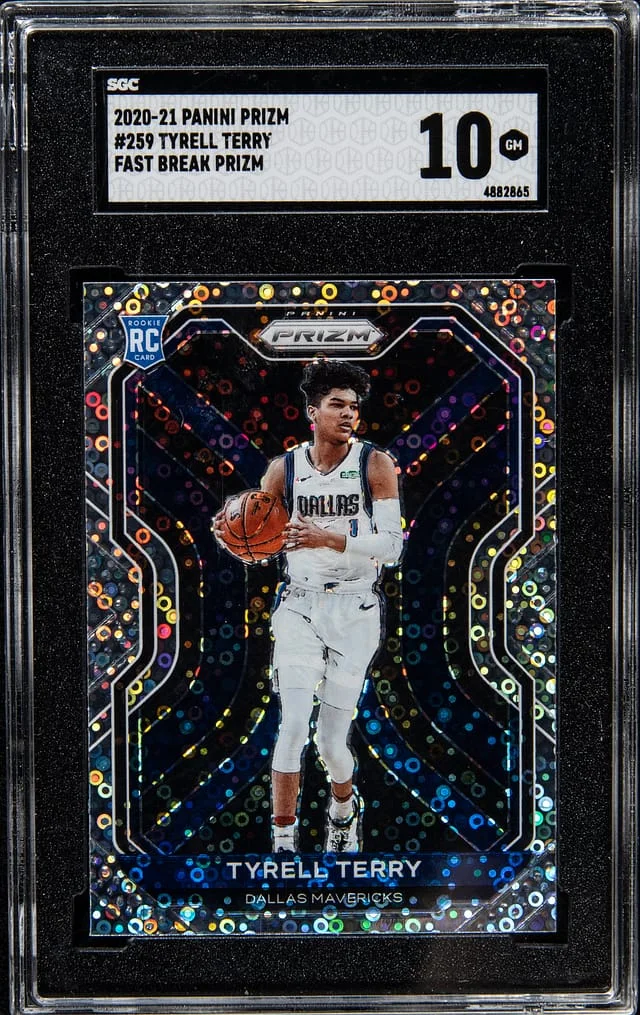 2020-21 Panini Prizm Tyrell Terry Fast Break Prizm #259 card image
