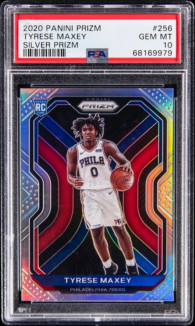 2020-21 Panini Prizm Tyrese Maxey Silver Prizm #256 card image