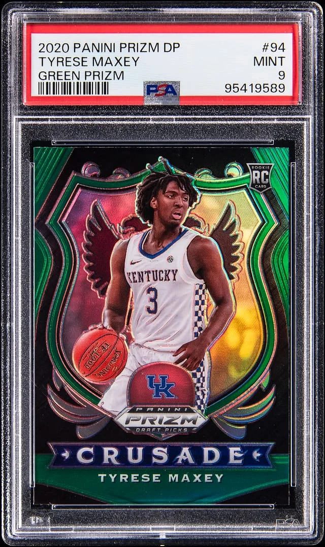 2020-21 Panini Prizm Tyrese Maxey Green Prizm #94 card image