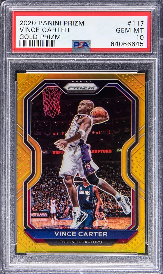 2020-21 Panini Prizm Vince Carter Gold #117 card image