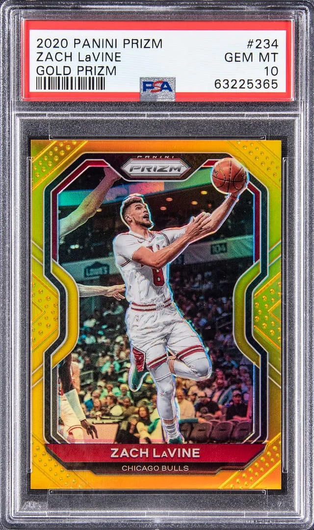 2020-21 Panini Prizm Zach LaVine Gold Prizm #234 card image