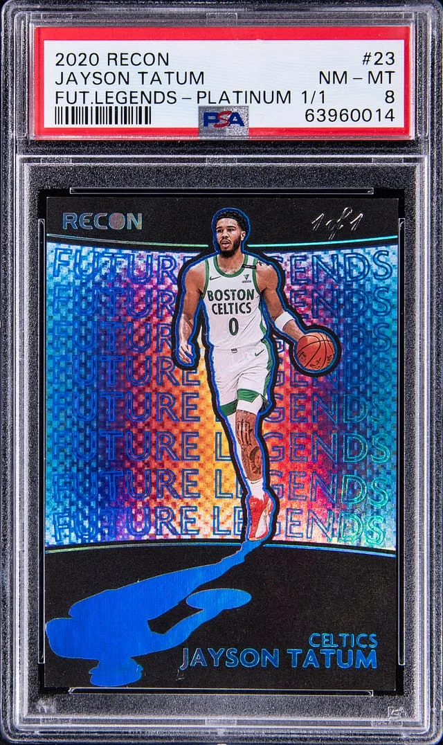 2020-21 Panini Recon Jayson Tatum Future Legends Platinum #23 card image