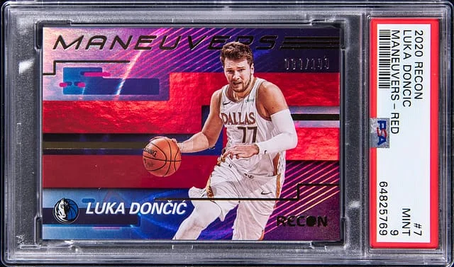2020-21 Panini Recon Luka Doncic Maneuvers Red #7 card image