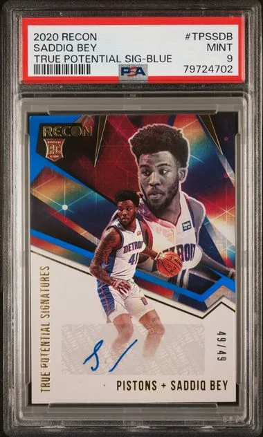 2020-21 Panini Recon Saddiq Bey True Potential Signatures Blue #TPS-SDB card image