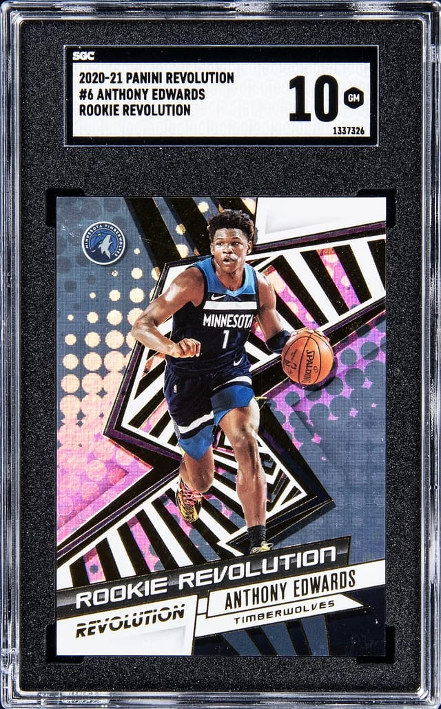 2020-21 Panini Revolution Anthony Edwards Revolution Cubic #6 card image