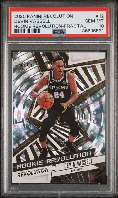 2020-21 Panini Revolution Devin Vassell Revolution Fractal #12 card image