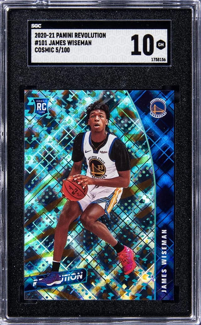 2020-21 Panini Revolution James Wiseman Cosmic #101 card image