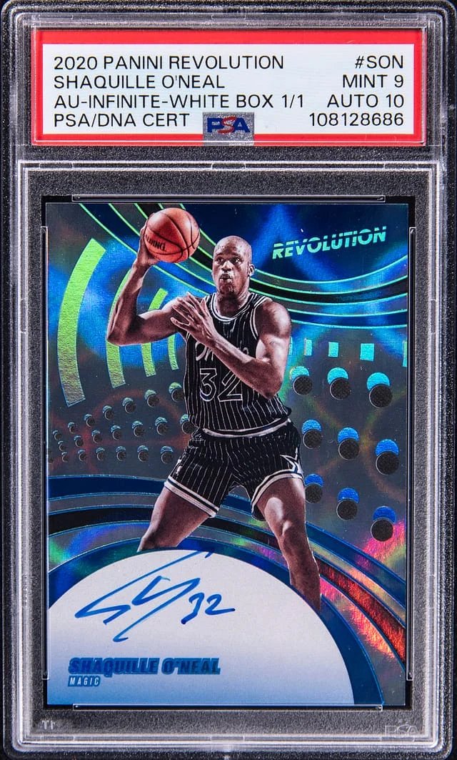 2020-21 Panini Revolution Shaquille O'Neal Autograph Infinite White Box #AG-SON card image