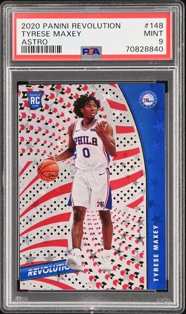 2020-21 Panini Revolution Tyrese Maxey Astro #148 card image
