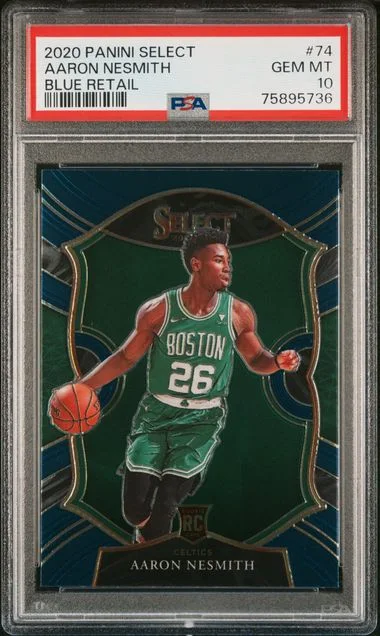 2020-21 Panini Select Aaron Nesmith Blue Retail #74 card image