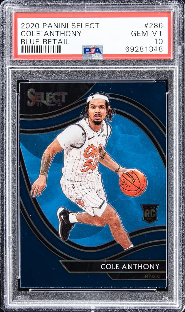 2020-21 Panini Select Cole Anthony Blue Retail #286 card image