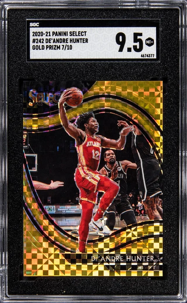2020-21 Panini Select De'Andre Hunter Gold Prizm #242 card image