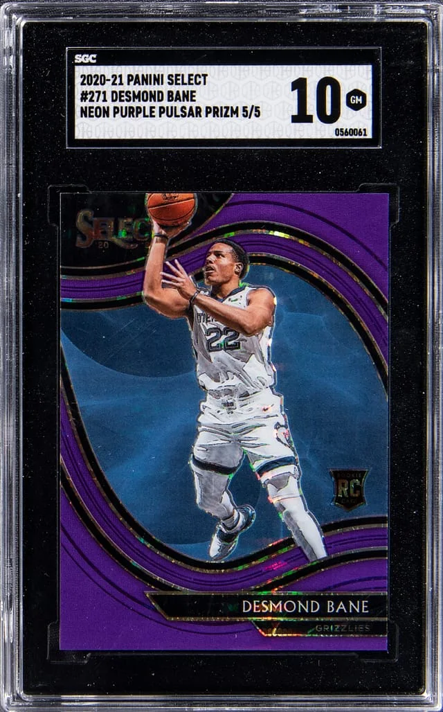 2020-21 Panini Select Desmond Bane Silver Prizm #271 card image