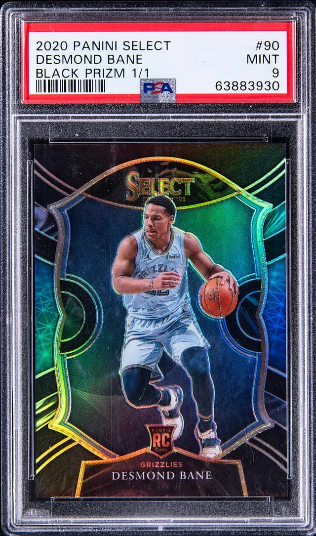2020-21 Panini Select Desmond Bane Red Disco Prizm #90 card image
