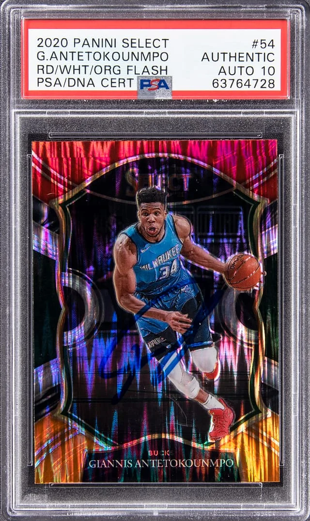 2020-21 Panini Select Giannis Antetokounmpo Silver Prizm #54 card image