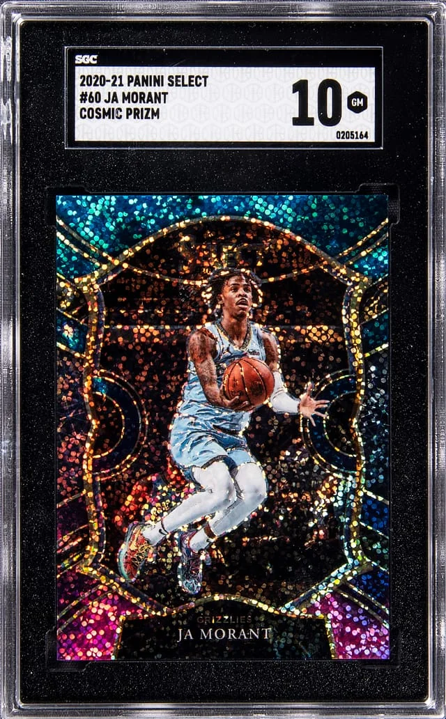 2020-21 Panini Select Ja Morant Cosmic Prizm #60 card image