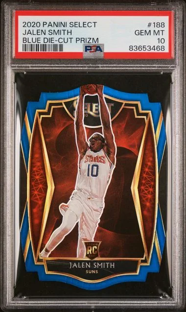 2020-21 Panini Select Jalen Smith Blue Die-Cut Prizm #188 card image